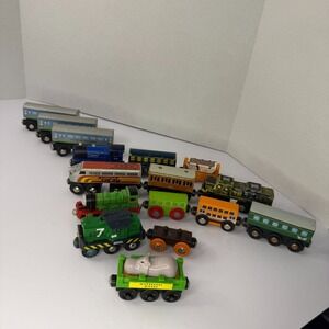 Train Car Mixed Lot Wood Plastic Brio Thomas the Train Unbranded Magnetic *READ*